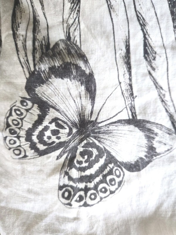 $299 CB2 Matthew Williamson Midnight Jungle Linen F/Q Size Duvet Cover Set EUC gallery
