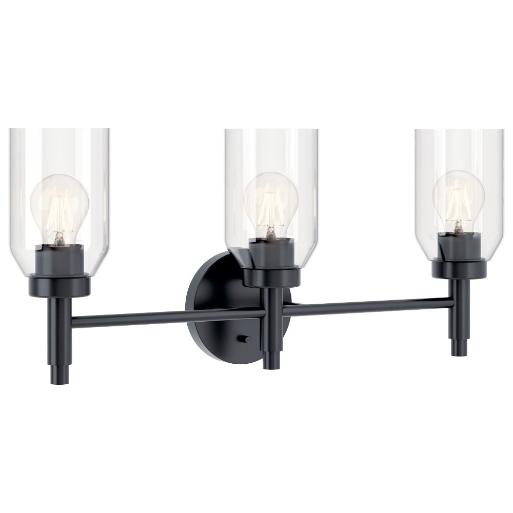 Madden - 3 Light Bath Vanity-10.5 Inches Tall and 24 Inches Wide-Black Finish gallery