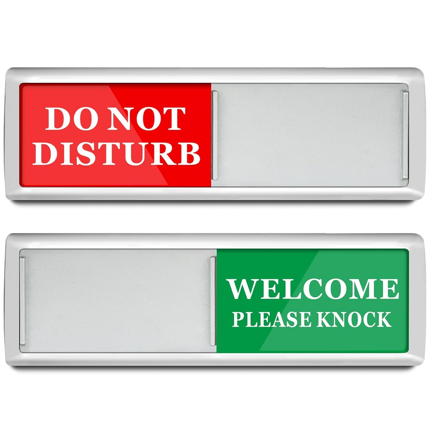 Do Not Disturb Door Hanger Sign - Meeting in Progress Green, Red gallery