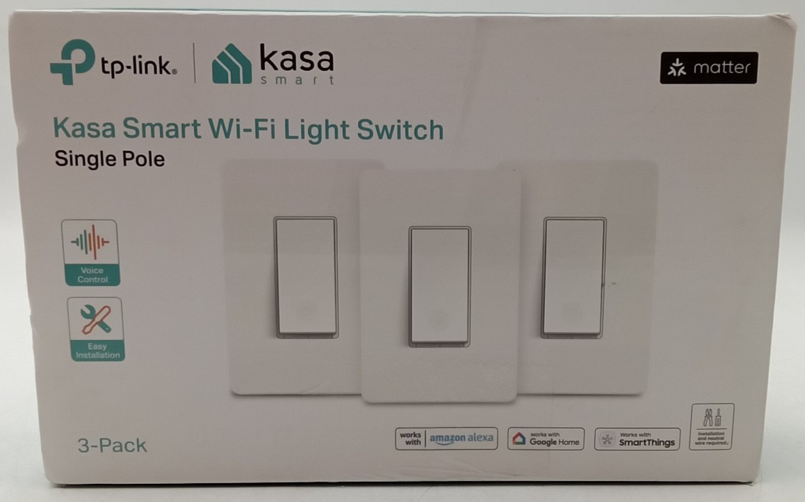 Kasa Smart Wi-fi Light Switch Single Pole Work with Alexa and Google Home 3 Pack gallery