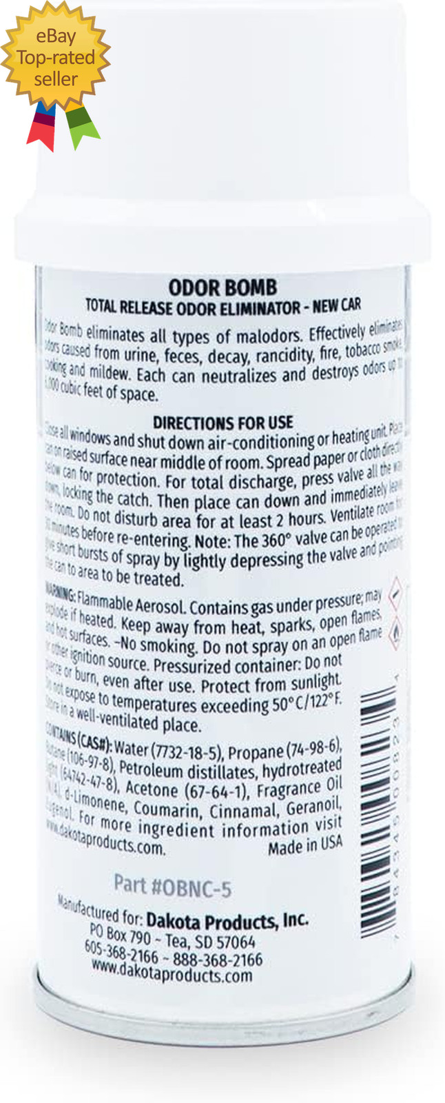 5Oz. Odor Bomb Car Odor Eliminator - New Car Scent 3 Days ‎8 ounces gallery