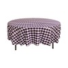 LA Linen Polyester Gingham Checkered 90-Inch Round Tablecloth. Made in USA gallery