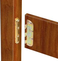 Surface Mounted Bed Rail Brackets-Bed Frame Hardware for Wood Bed Frame Headboar