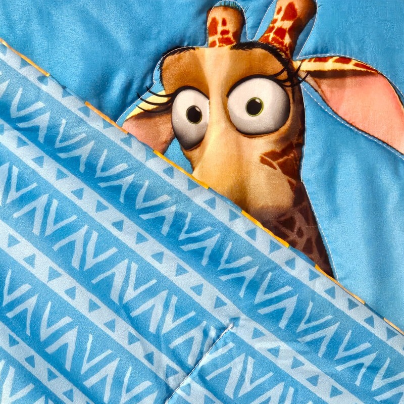 Madagascar Throw Blanket Lightweight Alex the Lion Melman Marty 37 in x 54 in gallery