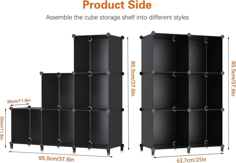 6-Cube Storage Organizer - Closet Shelf Bookcase Cabinets for Kids Home gallery