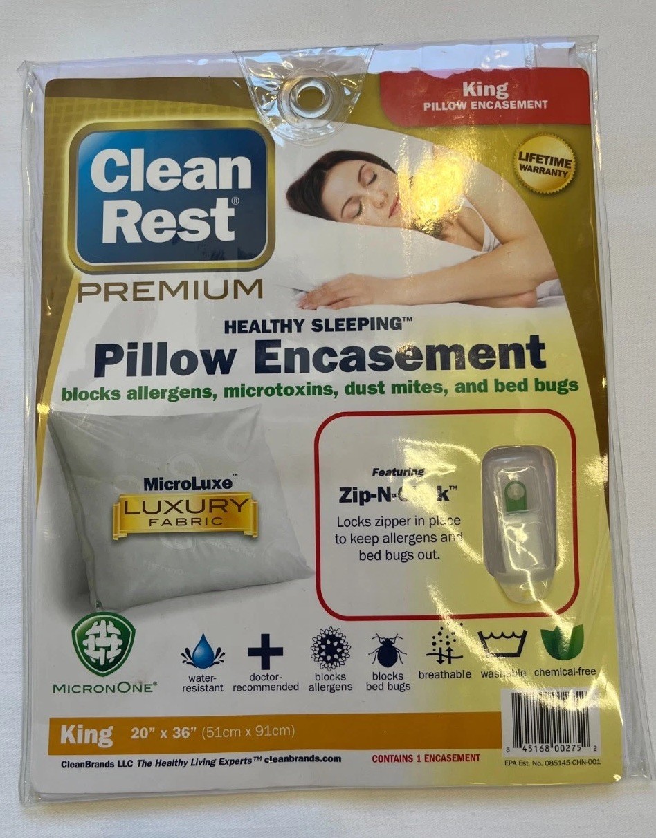 CleanRest PRO Pillow Encasement - Ultimate Defense Against Allergens - King gallery