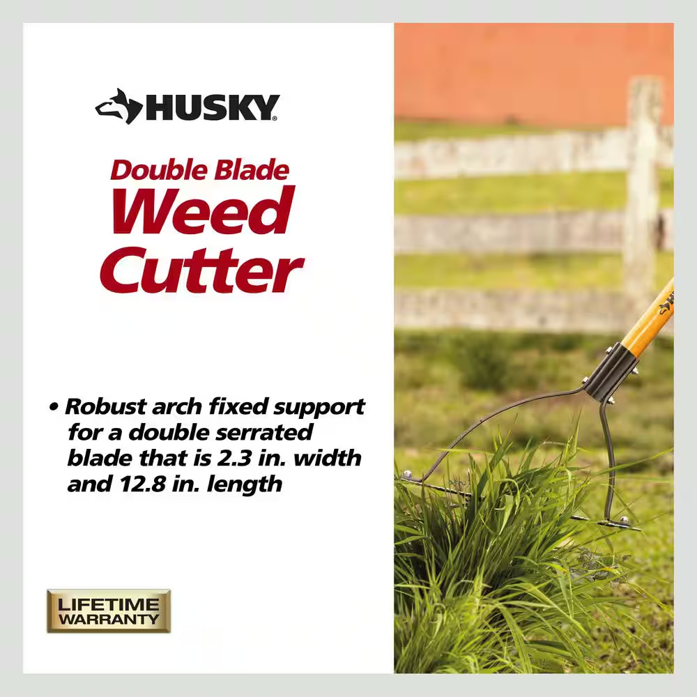 30 In. Double Blade Weeder Cutter, Strong hardwood handle gallery