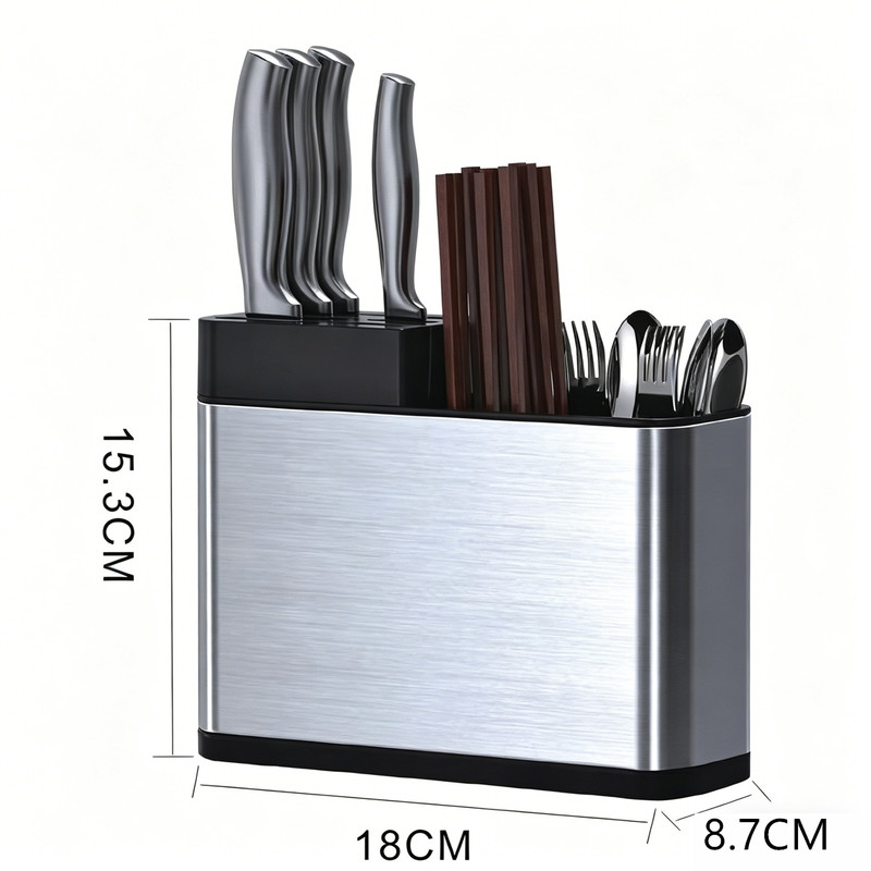 Universal Knife Block Storage Rack Organizer Box Utensil Knives Cutlery Holder gallery