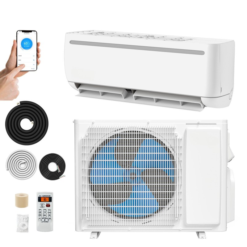 Suavir 24000 BTU Mini Split Air Conditioner Heat Pump System 220V to 1500 Sq. Ft gallery