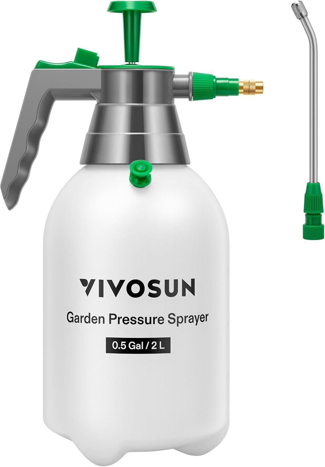 VIVOSUN 0.5Gal 2L Handheld Sprayer Pump Pressure Garden Spray w/ Safety Valve gallery