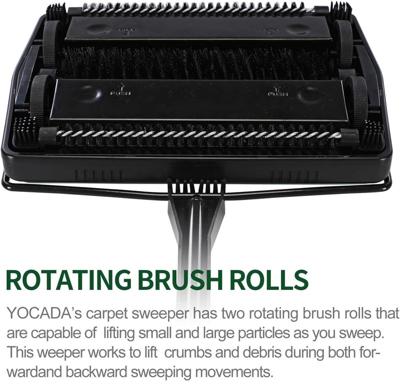 Lightweight Multi-Functional Carpet Sweeper - Ideal for Rugs and Low Carpets gallery