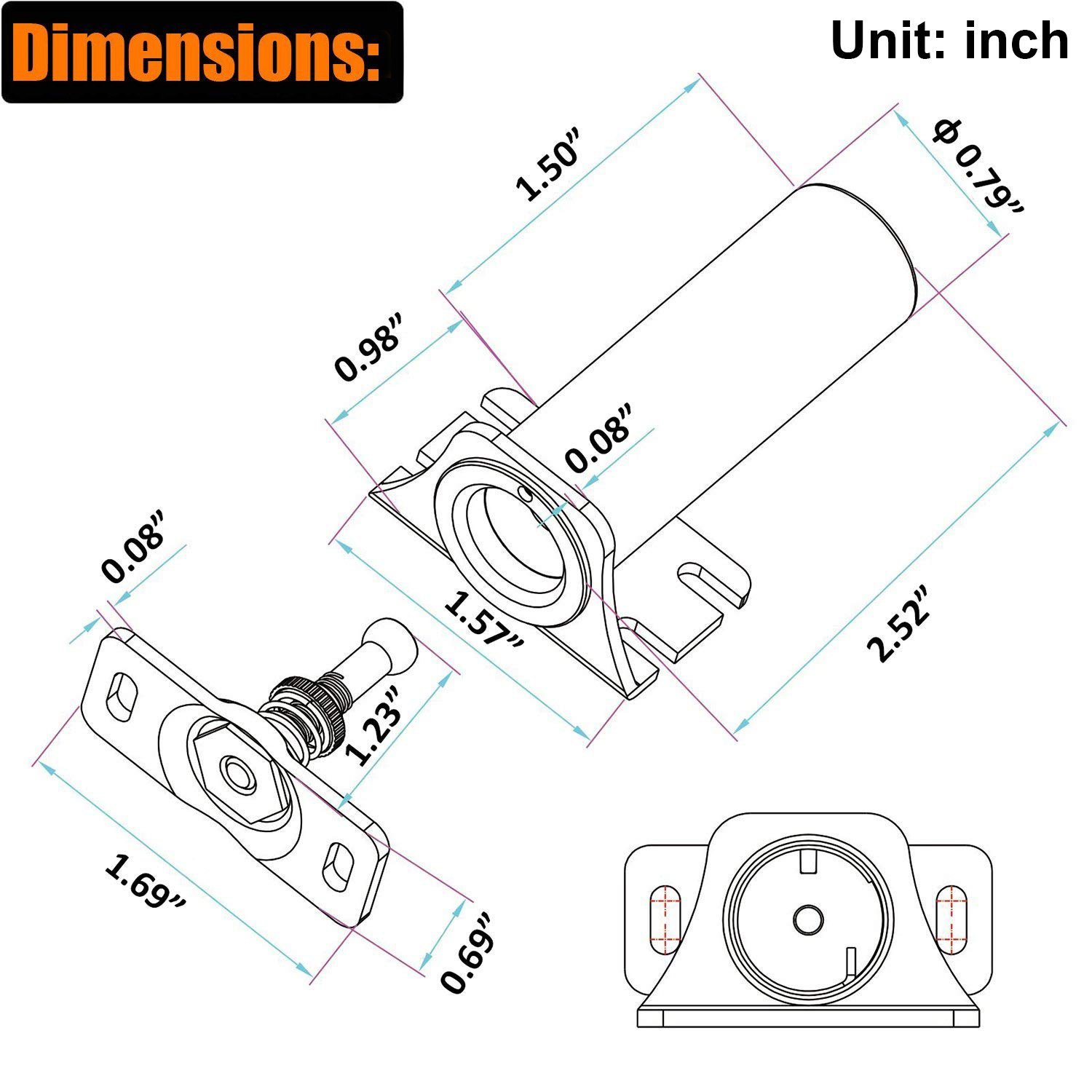 NSEE 12VDC Metal Fail Secure NC Electric Cabinet Lock 150KG/330LBS Holding Force gallery
