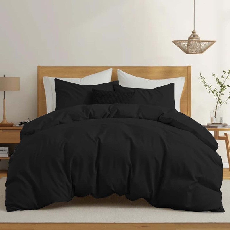 3 Piece Duvet Cover Bedding Sets with Pillow Shams Soft Comforter Cover Set gallery