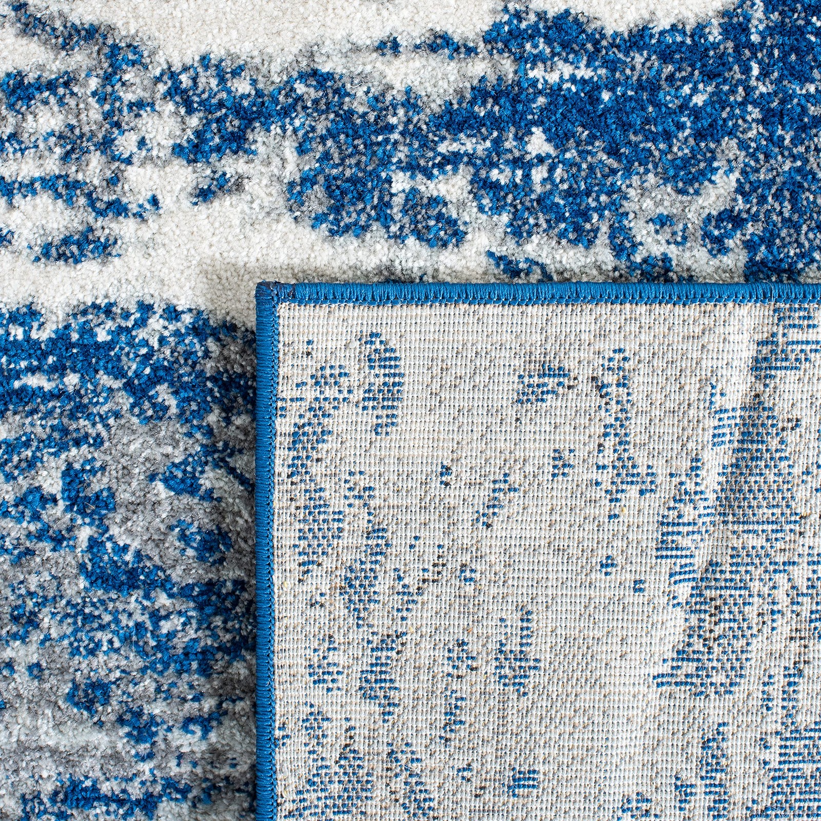 Evoke Collection 3' x 5' Dark Blue/Grey EVK272L Modern Abstract Non-Shedding ... gallery