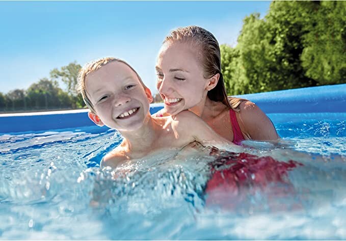 Intex 15' x 48" Inflatable Easy Set Above Ground Swimming Pool w/ Ladder & Pump gallery