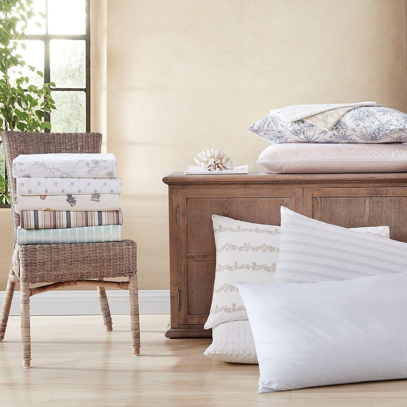 Tommy Bahama - Queen Size Sheets Set, Crisp & Tailored Cooling Sheets with a Smo gallery