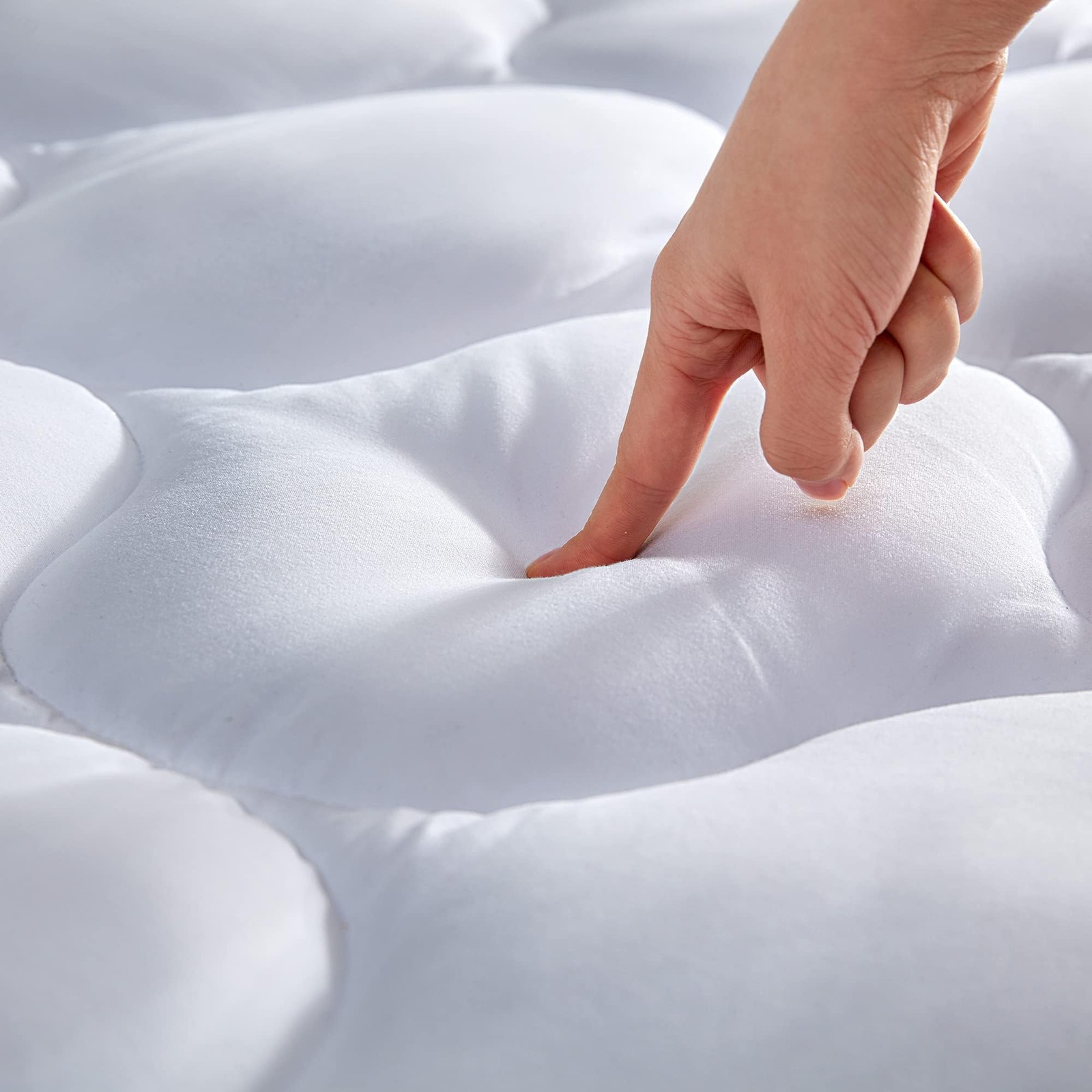 SLEEP ZONE Quilted Fitted Twin Mattress Pad Cover - Soft Fluffy Pillow Bed Mattr gallery