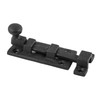 Renovators Supply Slide Bolt Latch 3.5" Wrought Iron Ball Tip Black Slide Bolt gallery