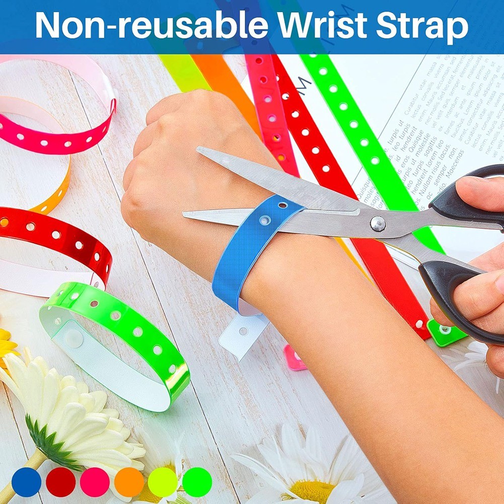 48pcs Vinyl Wristbands Plastic Event Wristbands Wristbands for Events6338 gallery