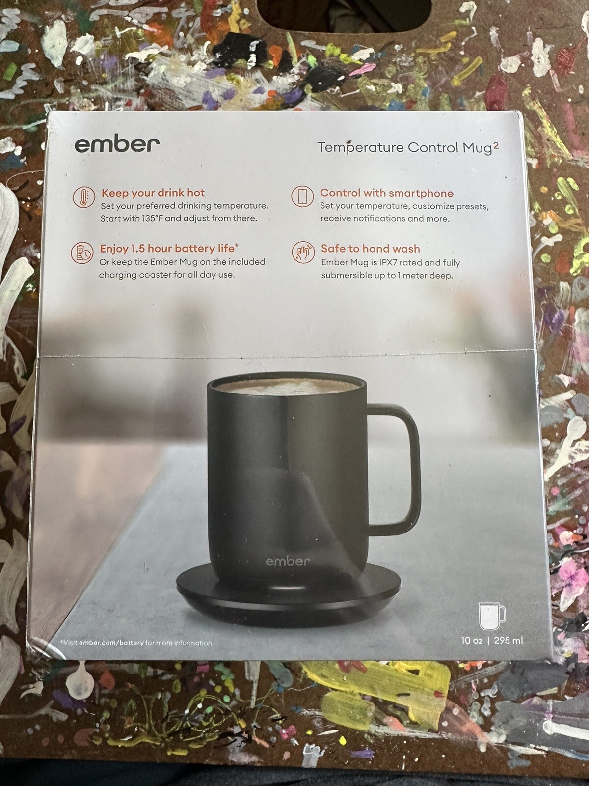 Ember 10 oz. Temperature Control Smart Mug 2 - Black New in box gallery