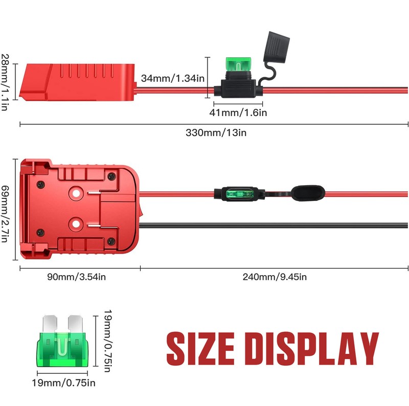 DIY Power Wheels Adapter Connect Compatible With Milwaukee M18 18V Battery Dock gallery
