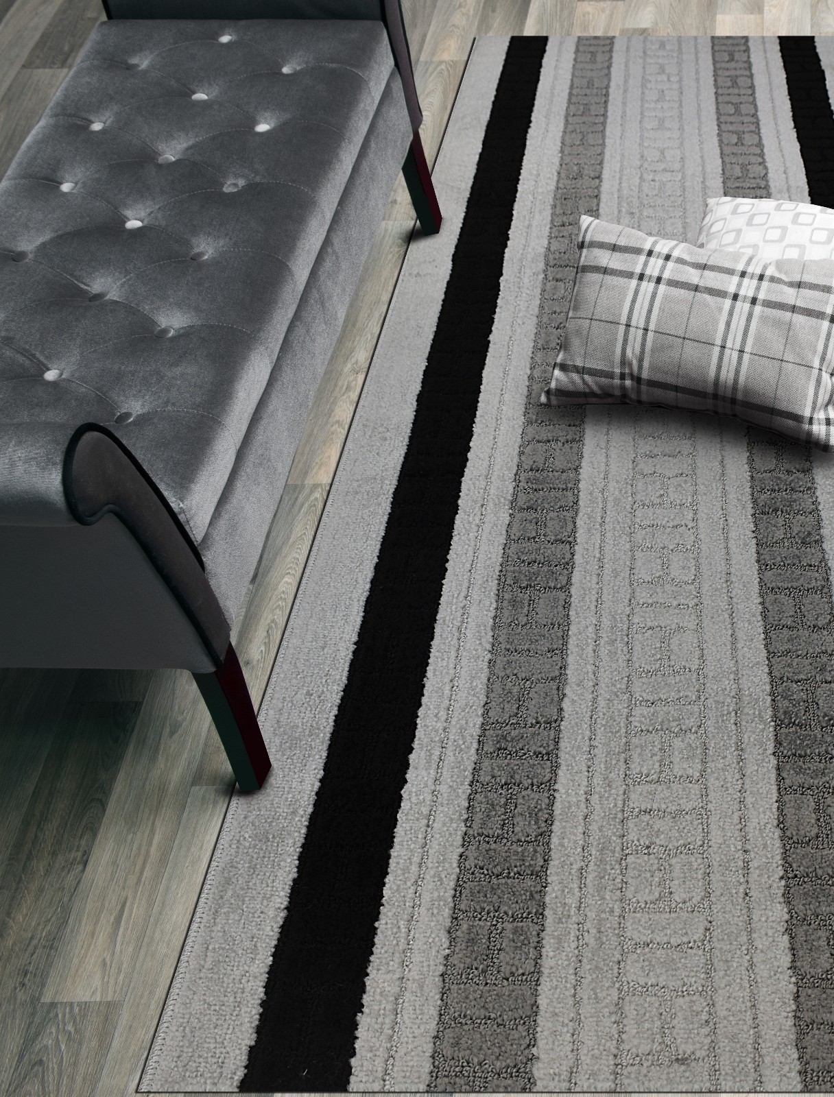 Custom Size Runner Rug, Slip Resistant, 26 Inch Wide X Your Choice of Length gallery