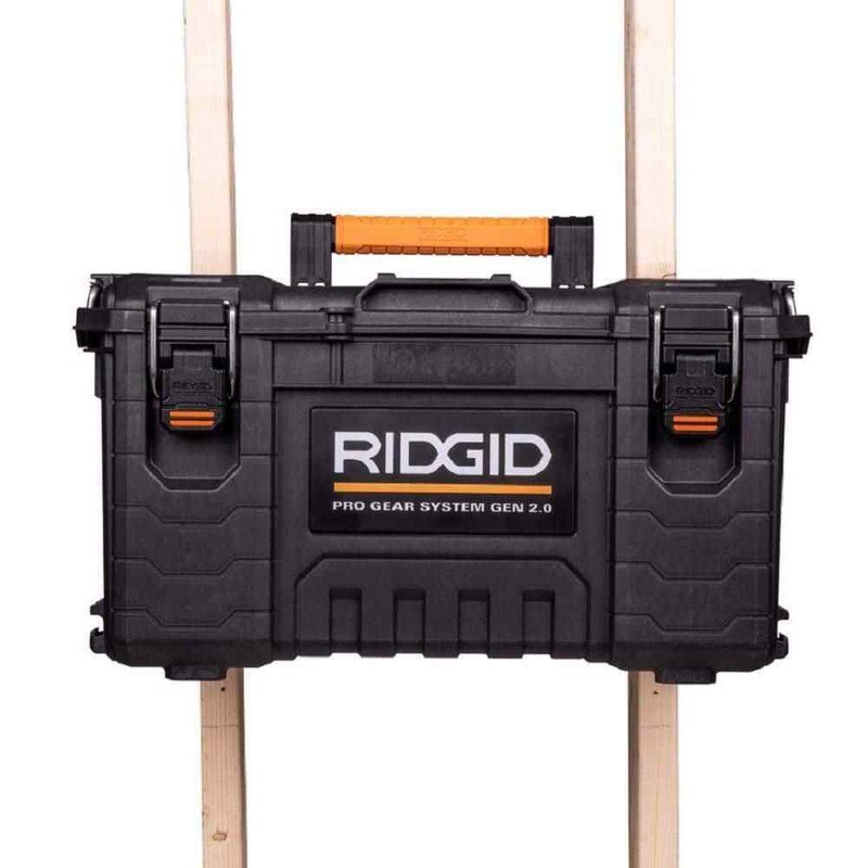 RIDGID Modular Tool Box Storage 2.0 Pro Gear System 22 in Black Water Dust Seal gallery