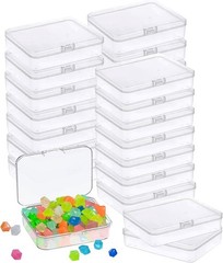 6 Pcs Mini Plastic Storage Containers Box with Lid, 3.5×2.4 Multicolor 1