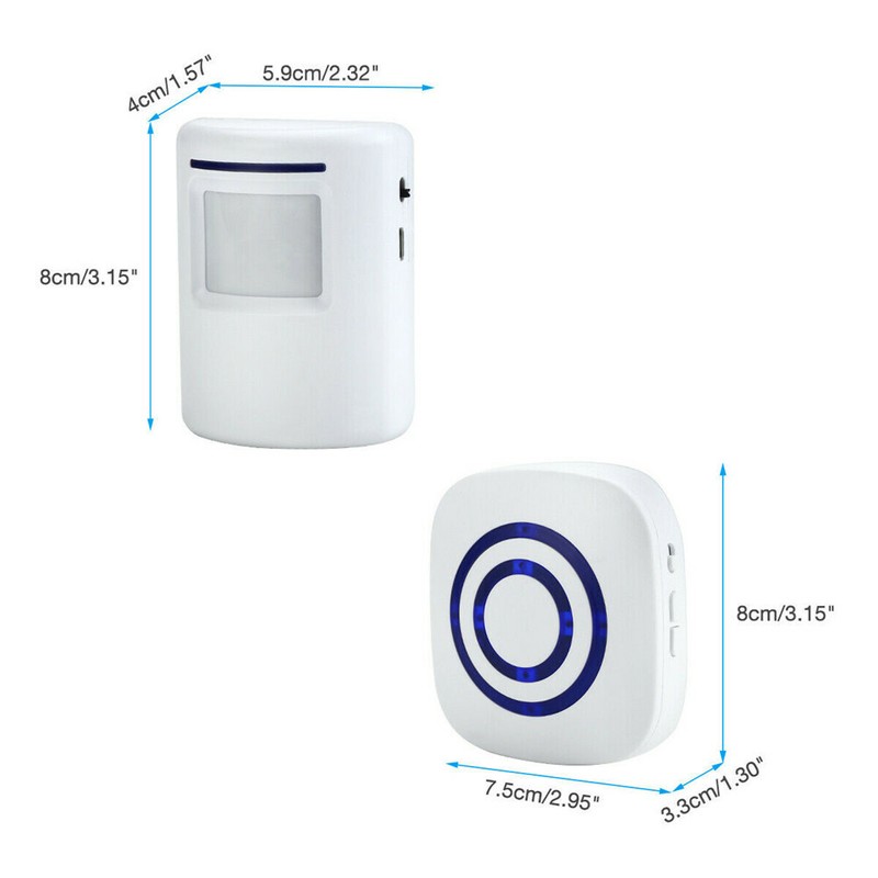 Wireless Entry Door Bell Welcome Motion Sensor Detector Gate Chime Alert Alarm gallery