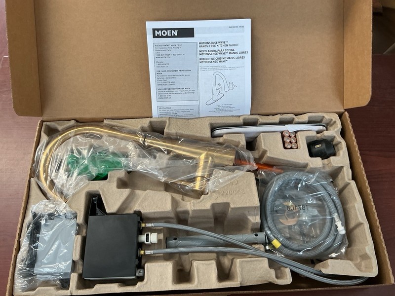NEW Moen 7864EWBG Sleek Touchless Pulldown Kitchen Faucet Brushed Gold B171 gallery