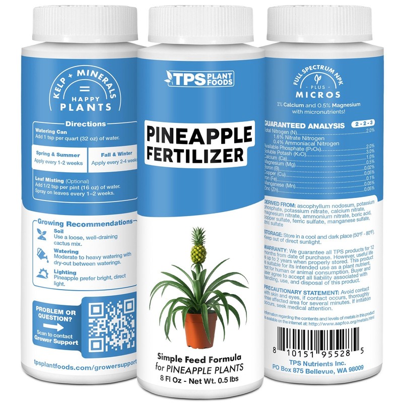 Pineapple Fertilizer for Plants, Supports Fruit 8 oz (1/2 Pint) gallery