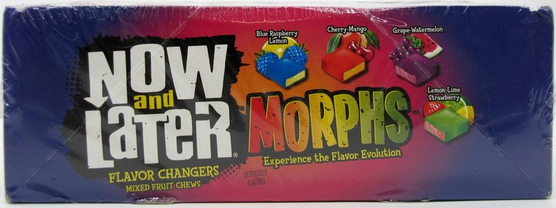 Now and Later Morphs Candy 24 Count Box Fruit Flavor Changers Chews Over 3.5 LBS gallery