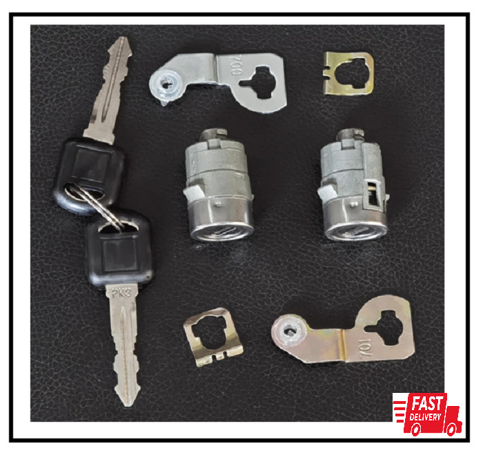 1 Pair Door Lock Cylinder Set W/Key for GMC Sierra 1500 2500 3500 Yukon Chevy gallery