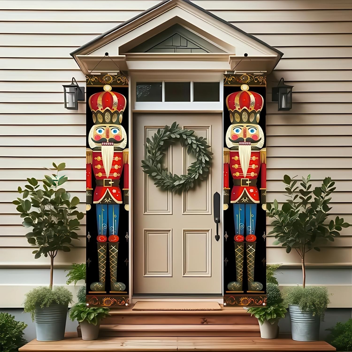 Nutcracker Christmas Porch Banner 71x12in Front Door Winter Holiday Decor gallery