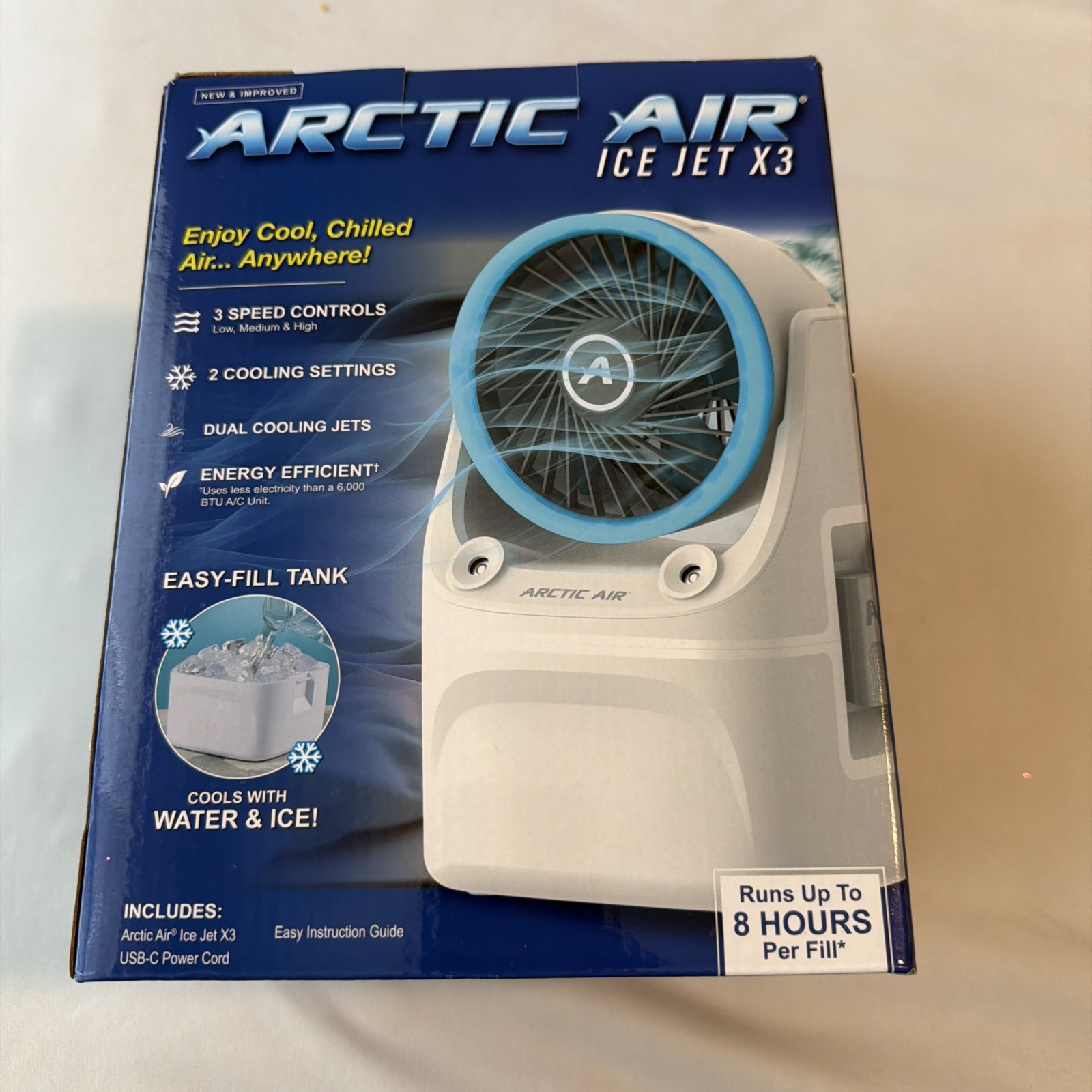 Arctic Air Ice Jet x3Personal Space AC Cooler Runs 8 Hours Per Fill New gallery