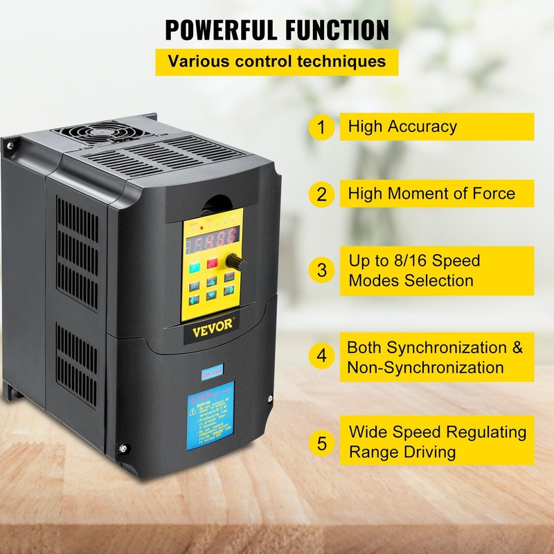 New/Variable Frequency Drive, AC 220V Input 4KW Variable Frequency CNC Drive Inv gallery