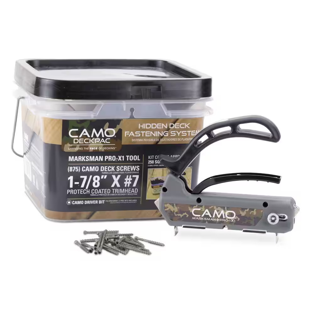 Deckpac 875 1-⅞ In. Exterior Coated Trimhead Hidden Edge Deck Screws with Marksm gallery