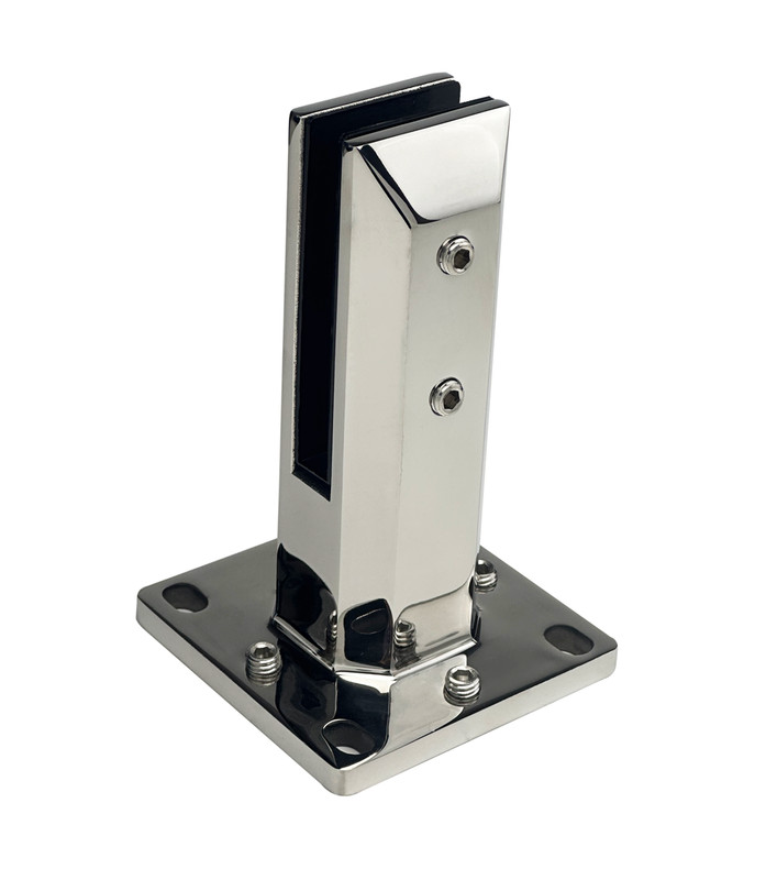 CSDMS160A- Glass Railing Adjustable Square Heavy Duty Spigot, 2"X 2"x 6 1/4" gallery