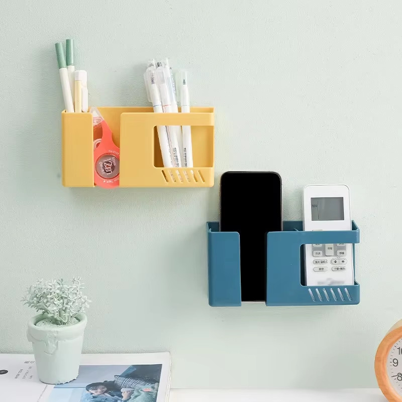 1PC Wall-Mounted Non-Punching Remote Control Storage Box Rack TV Air Conditionin gallery