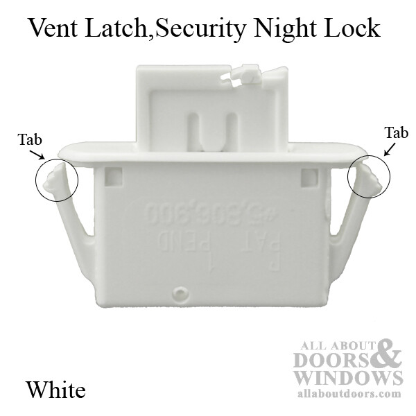Plastic Security Night / Vent Latch - Choose Color gallery