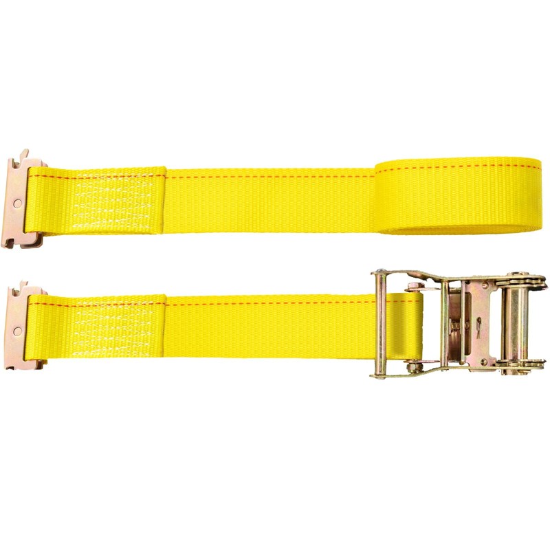 VEVOR E-Track Ratchet Straps 2" x 15' Tie-Down Straps Truck Trailer 18/8 Packs gallery