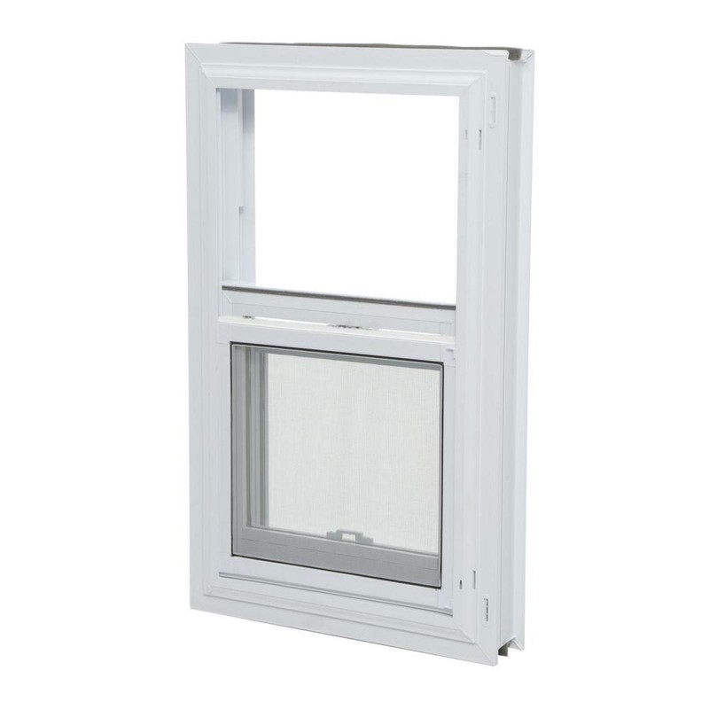 Universal/Reversible Sliding White Vinyl Window with Buck Frame gallery