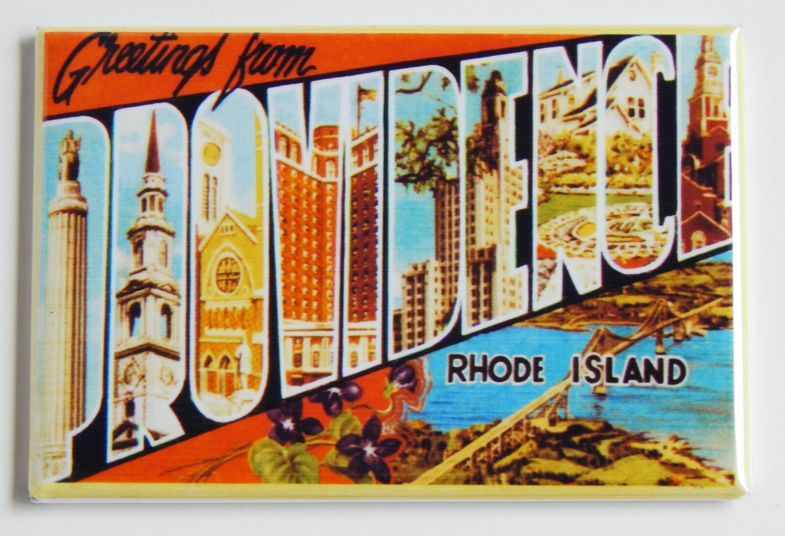 Greetings from Providence Rhode Island FRIDGE MAGNET travel souvenir "style A" gallery
