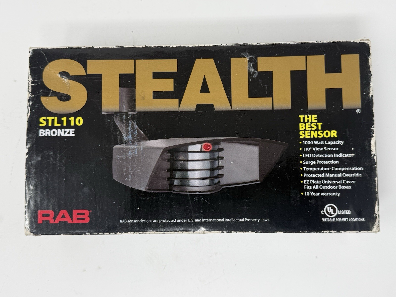 RAB Lighting Stealth STL110-LED Bronze Sensor 110 Degrees View 300W Capacity gallery