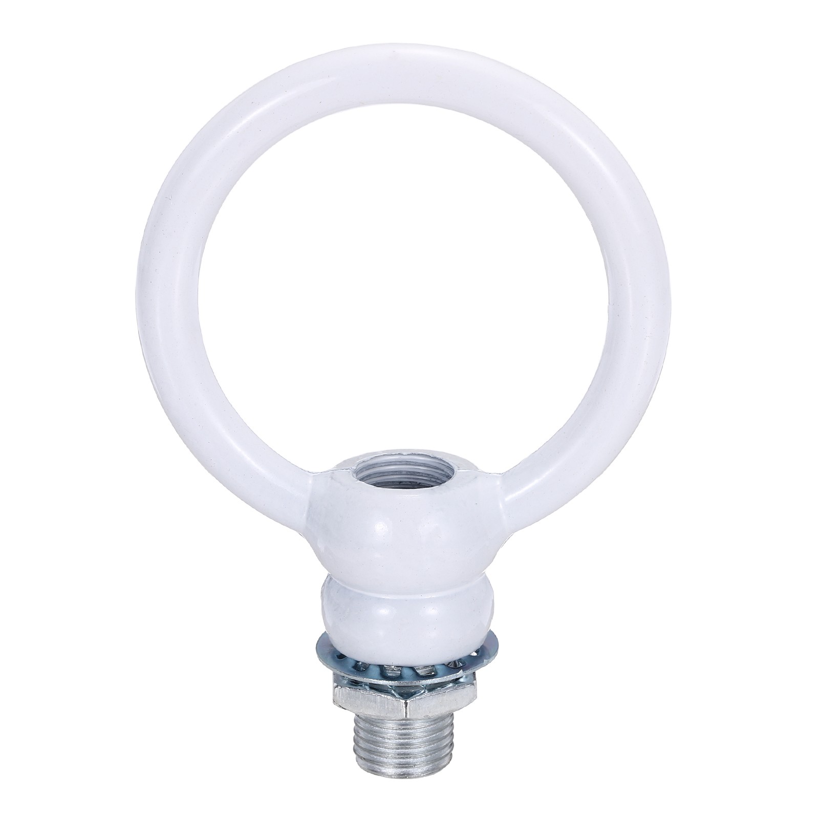 8kg M10 2x2.3" Thread Lifting Eye Nut Holder Hook Ring White gallery