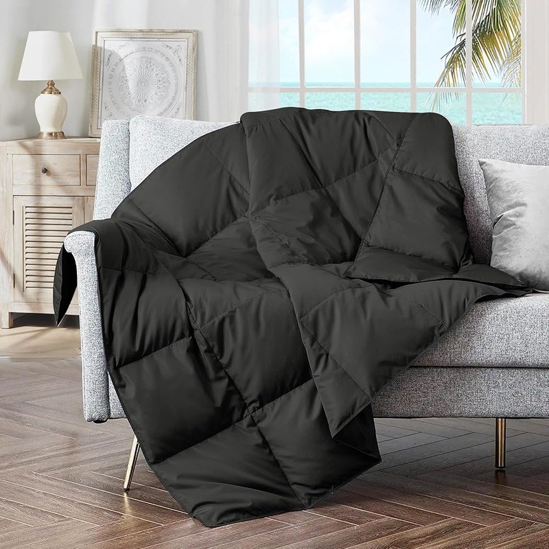 Multi-functional Soft Down Blanket Lightweight Cozy Bedding Reading & Relaxing
