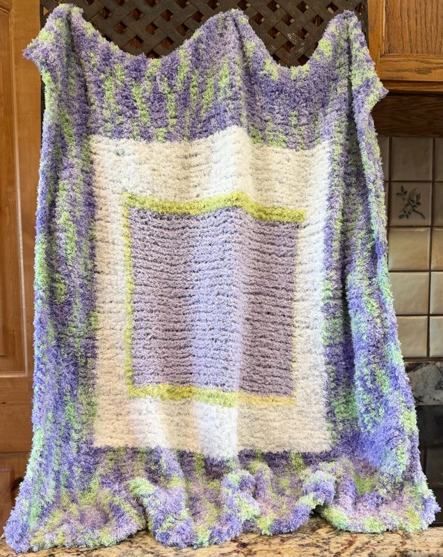 Comfy lap throw— chair throw, mini afghan, wheel chair throw, pet comforter. gallery
