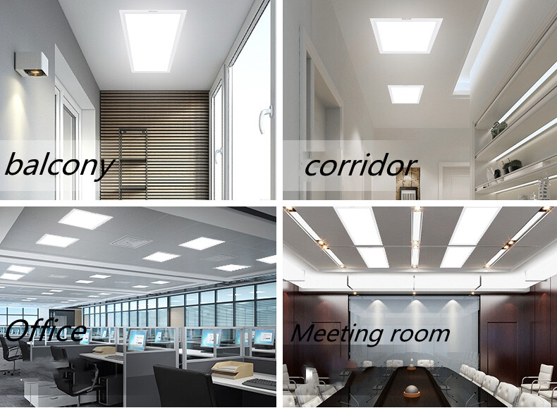 LED Flat Panel Light 75W Dimmable 2x4ft Drop Ceiling Indoor Commercial Fixture gallery