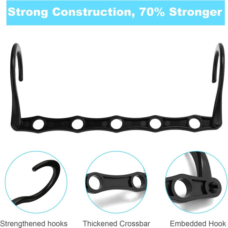 3/10 Pack Magic Hangers Space Saving Hangers Closet Space Saver Hanger Organizer gallery