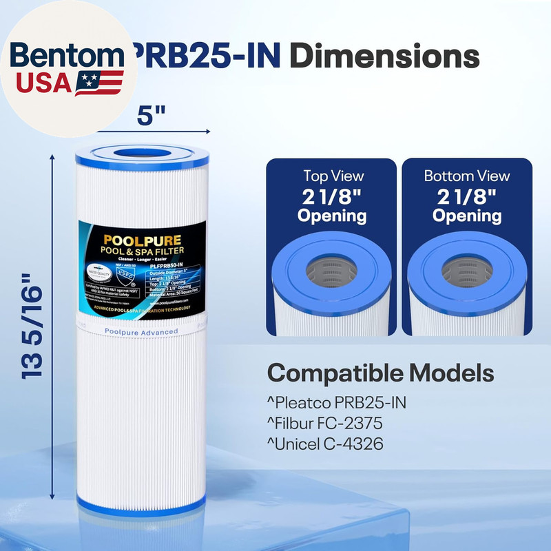 PLFPRB25-IN Hot Tub Filter Replace Unicel C-4326, Guardian 413-106, Filbur FC-23 gallery